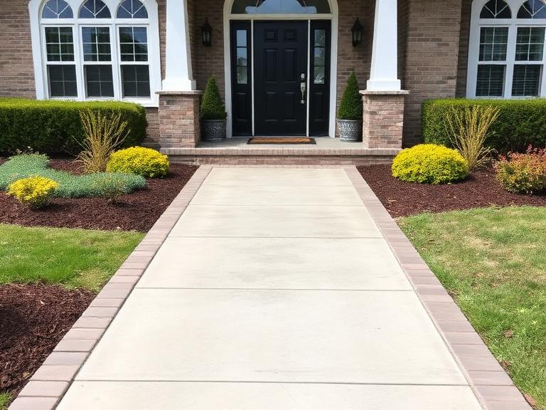 concrete walkway contractor Des Moines Iowa